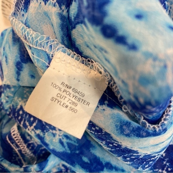 SISTER Size Medium Swim suit Cover up Blue and white - Picture 5 of 10